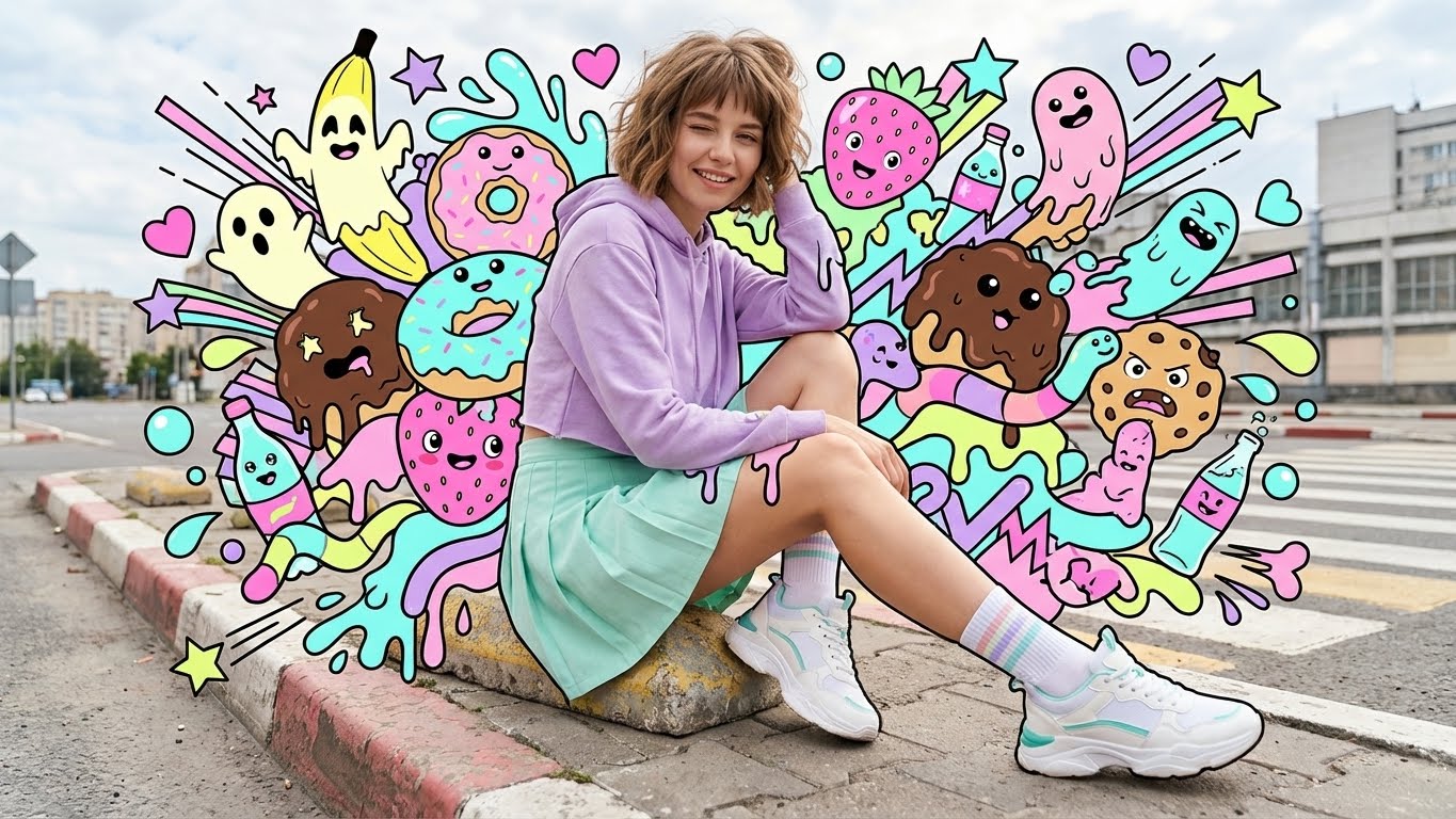 Hyper-Pop Street Siren: Maximalist Sweetness